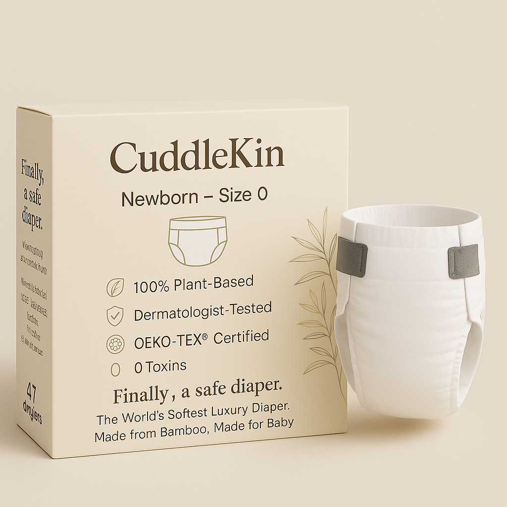 Baby eczema care - plant based diapers for sensitive skin UK