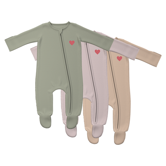 Bamboo Baby Onesie - Neutral 3-Pack